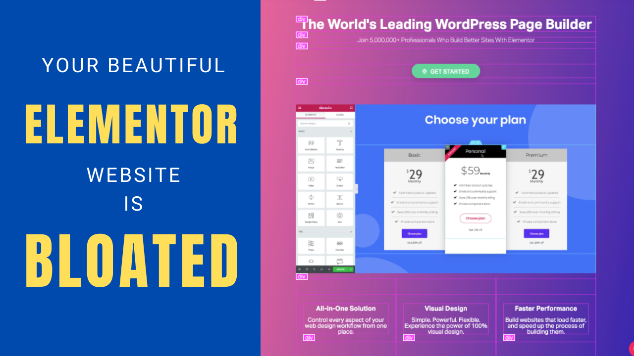 Gutenberg VS Elementor – HTML Bloat - WP Content