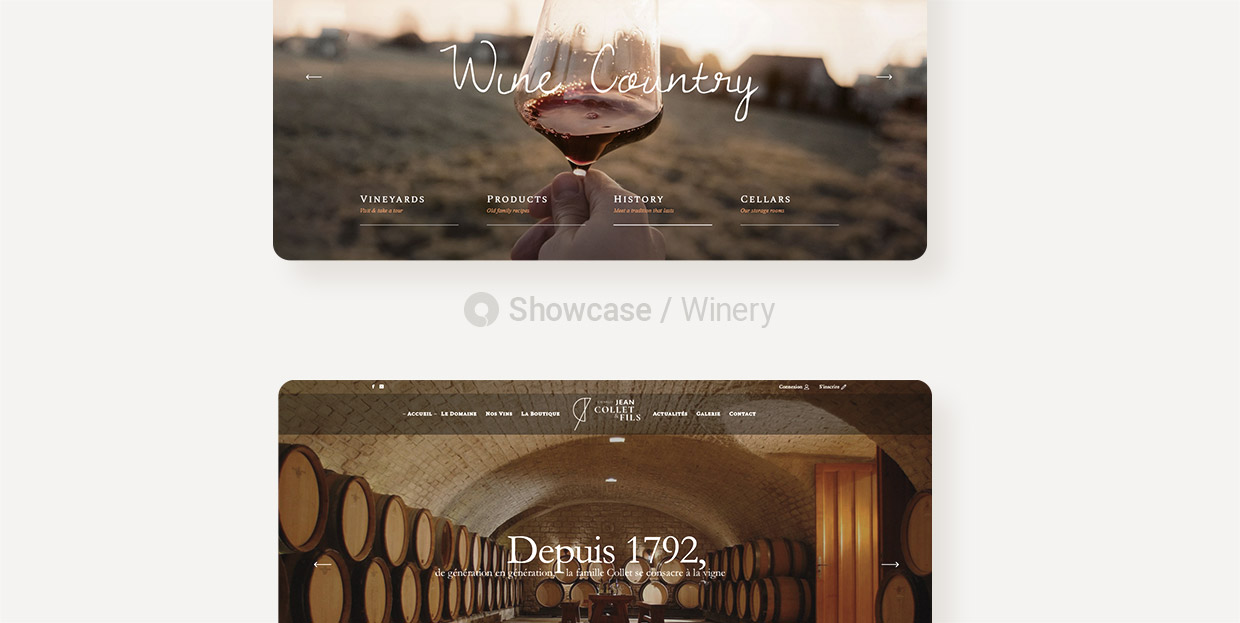 Top 13 Winery sites Made With Qode Themes WP Content