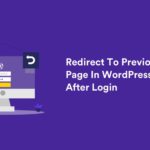 How to: Redirect To Previous Page In WordPress After Login