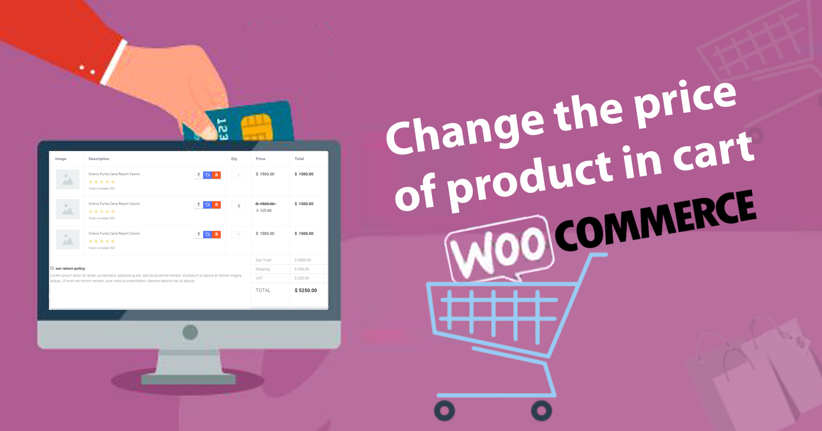 How to Change Price of Specific Product and Quantity in Cart? WP Content