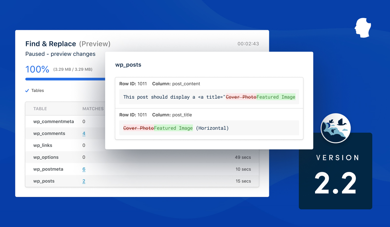 WP Migrate DB Pro 2.2 Released: Find & Replace Preview, Support for ...