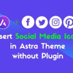 How to Insert Social Media Icons in Astra Theme without Plugin? – WP Logout