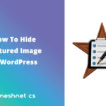 How To Hide Featured Image in WordPress Post or Page