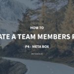 How to Create a Team Members Page – P4 – Just Meta Box