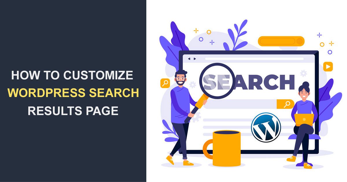 wordpress search result page customize