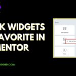 How to Mark Widgets as Favorite in Elementor