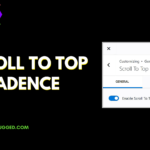 How to Add Scroll to Top in Kadence Theme