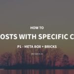 How to Show Posts with Specific Criteria – P1 – Using Meta Box and Bricks