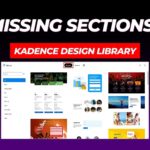 How to Fix Missing Sections Tab in Kadence Design Library