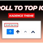 How to Change Scroll To Top Icon in Kadence Theme