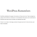 A Place to Remember WordPress Community Members – The WP Minute